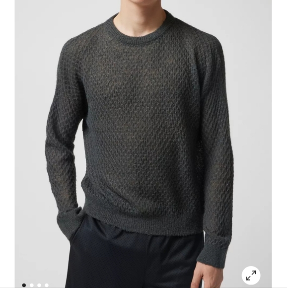 NWOT Men's Urban Outfitters Standard Cloth Textured Sheer Sweater
